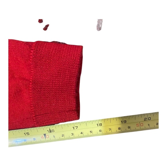 Tabi Merino Wool Retro Preppy Argyle coat of arms button up cardigan. Sz S - Picture 10 of 16